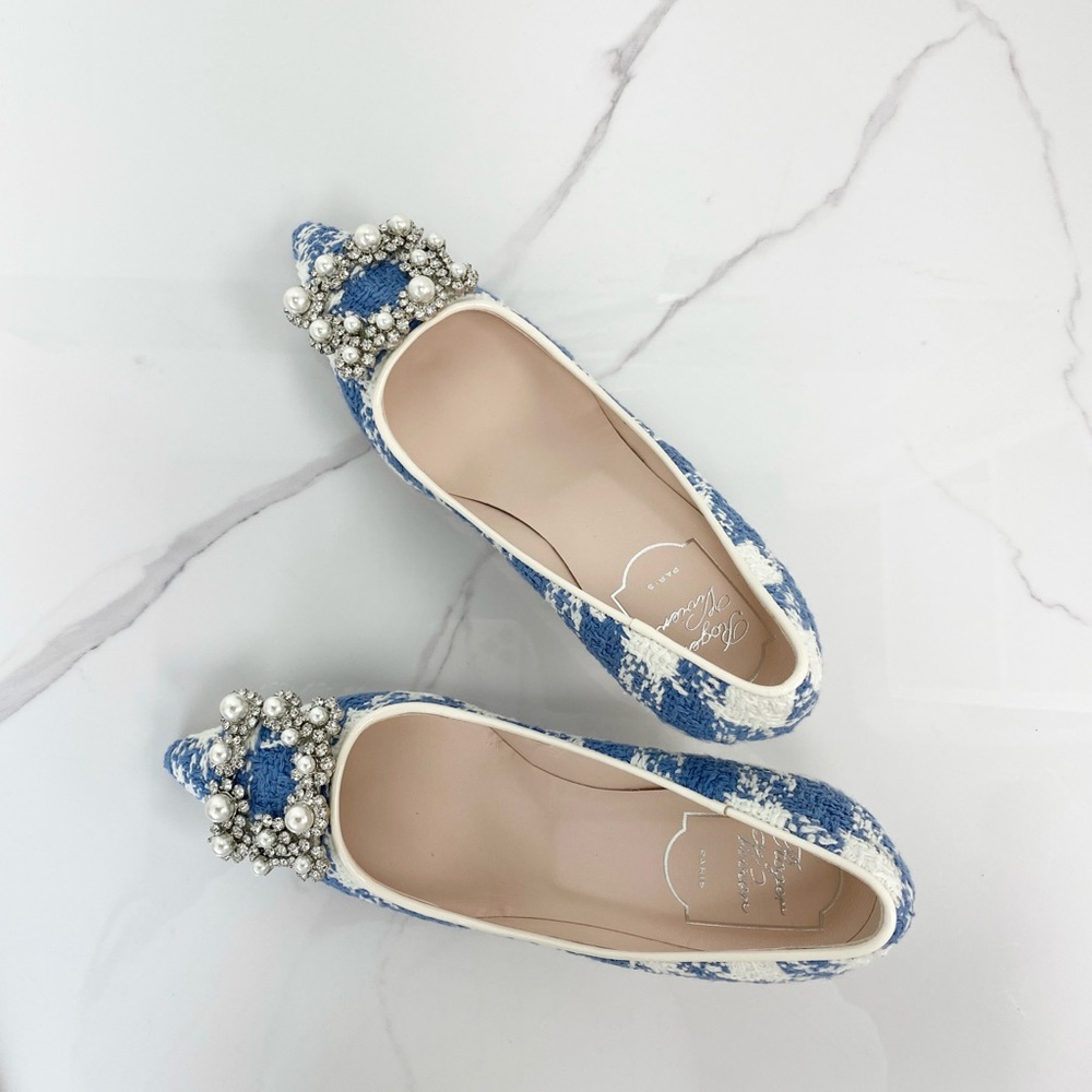 Roger Vivier Flower Strass Pumps - Picture 1 of 6
